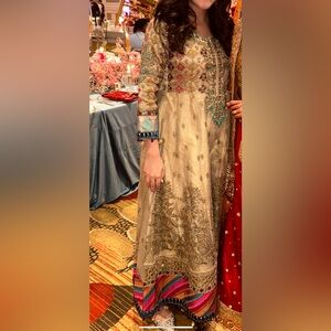 Colorful Formal Pakistani Suit (3 pieces)